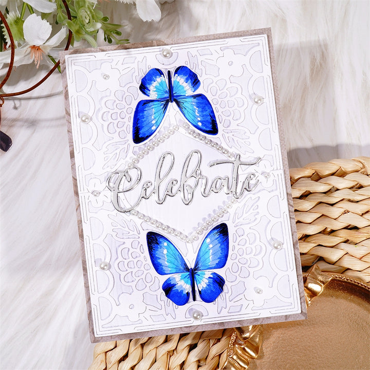 Kokorosa Metal Cutting Dies with Flora Butterflies Border