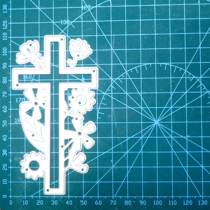Kokorosa Metal Cutting Dies with Floral Cross