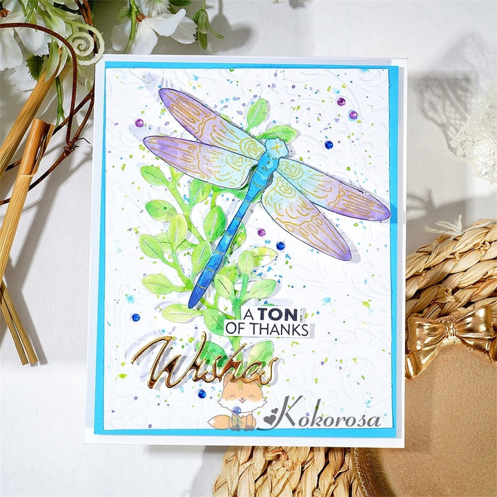Kokorosa Metal Cutting Dies with Flying Dragonfly