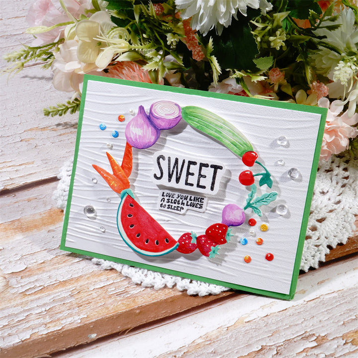 Kokorosa Metal Cutting Dies with Fruit & Vegetable Frame Board