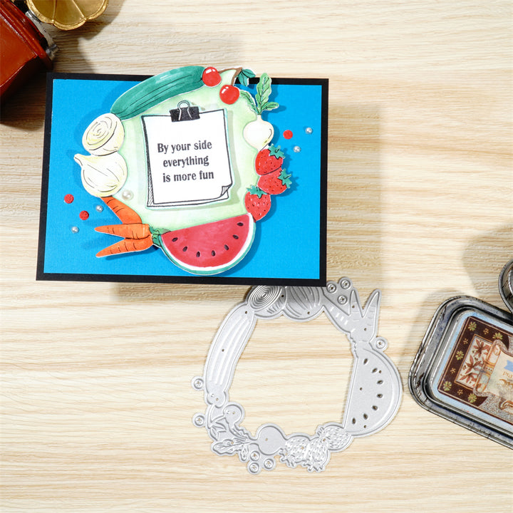Kokorosa Metal Cutting Dies with Fruit & Vegetable Frame Board