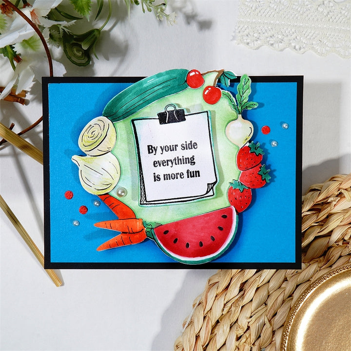 Kokorosa Metal Cutting Dies with Fruit & Vegetable Frame Board