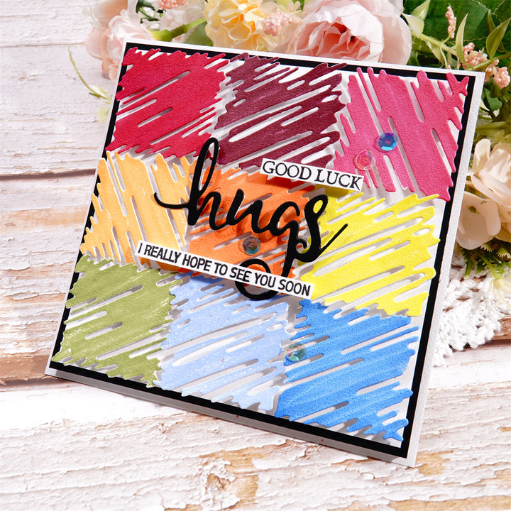Kokorosa Metal Cutting Dies with Hand-Painted Small Squares