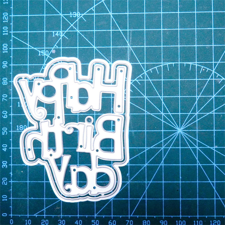 Kokorosa Metal Cutting Dies with "Happy Birthday" Words