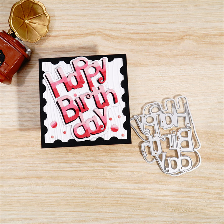 Kokorosa Metal Cutting Dies with "Happy Birthday" Words