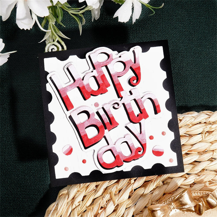 Kokorosa Metal Cutting Dies with "Happy Birthday" Words