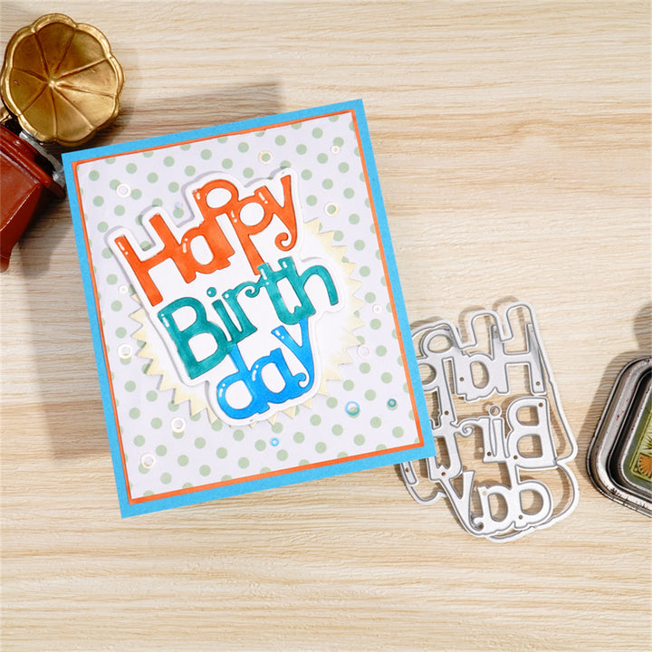 Kokorosa Metal Cutting Dies with "Happy Birthday" Words