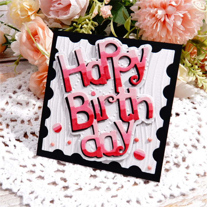 Kokorosa Metal Cutting Dies with "Happy Birthday" Words