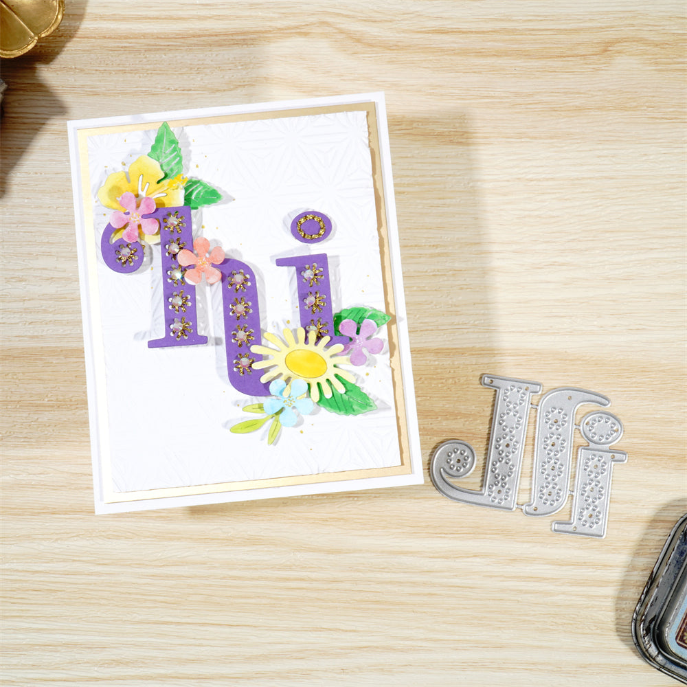 Kokorosa Metal Cutting Dies with "Hi" Word