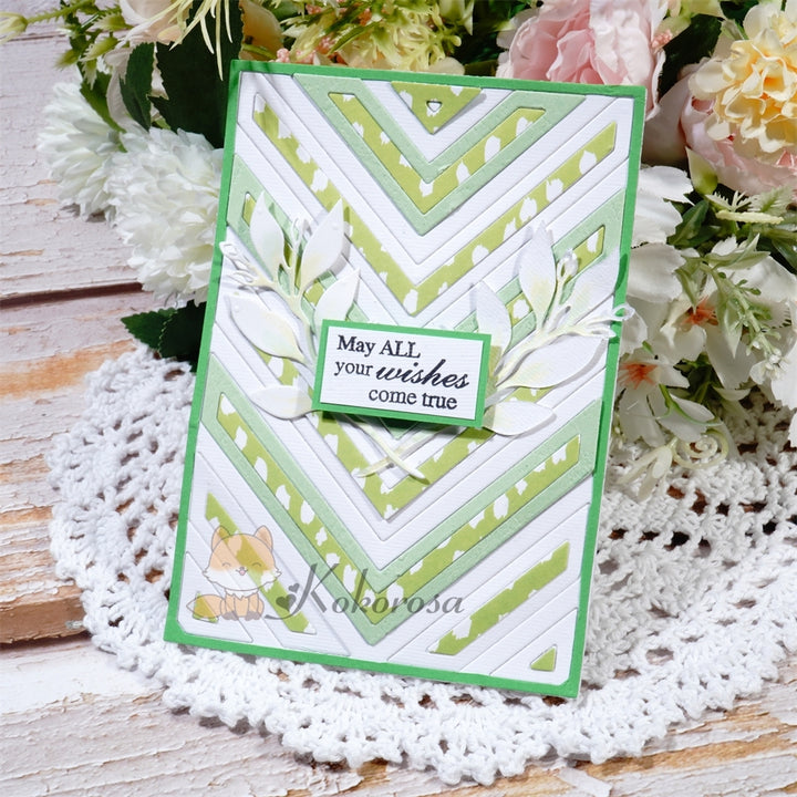 Kokorosa Metal Cutting Dies with Hollow Arrows Background Board