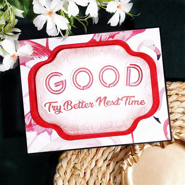 Kokorosa Metal Cutting Dies with Hollow Flower Double Layer Border Board