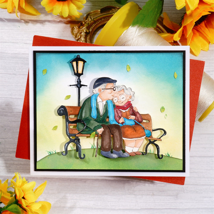 Kokorosa Metal Cutting Dies with Loving Elderly Couple