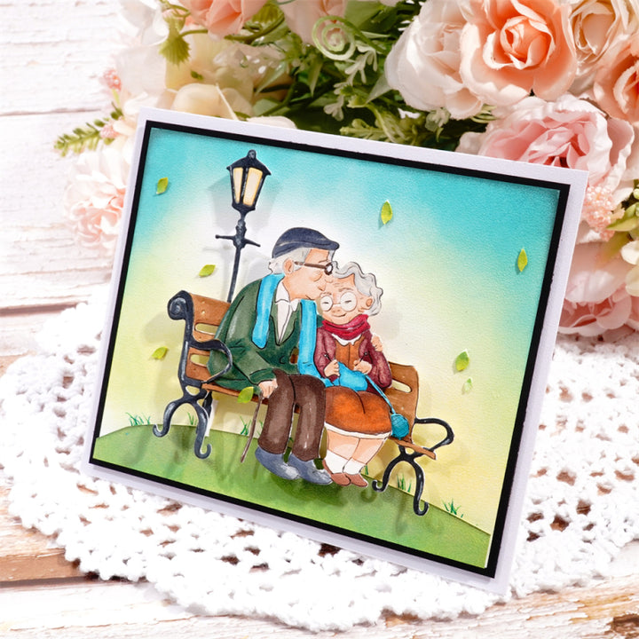 Kokorosa Metal Cutting Dies with Loving Elderly Couple