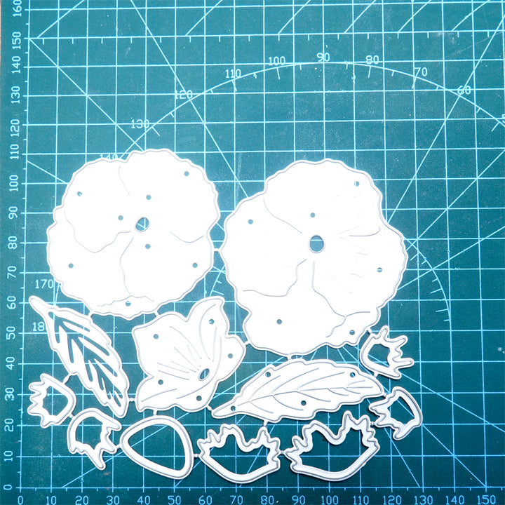 Kokorosa Metal Cutting Dies with Lush Large Flowers