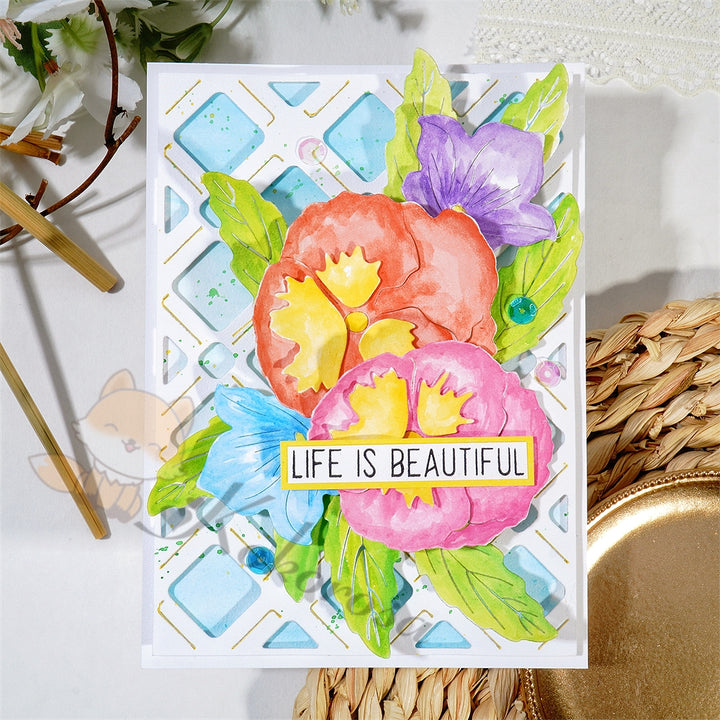 Kokorosa Metal Cutting Dies with Lush Large Flowers