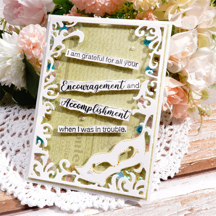 Kokorosa Metal Cutting Dies with Masquerade Background Board