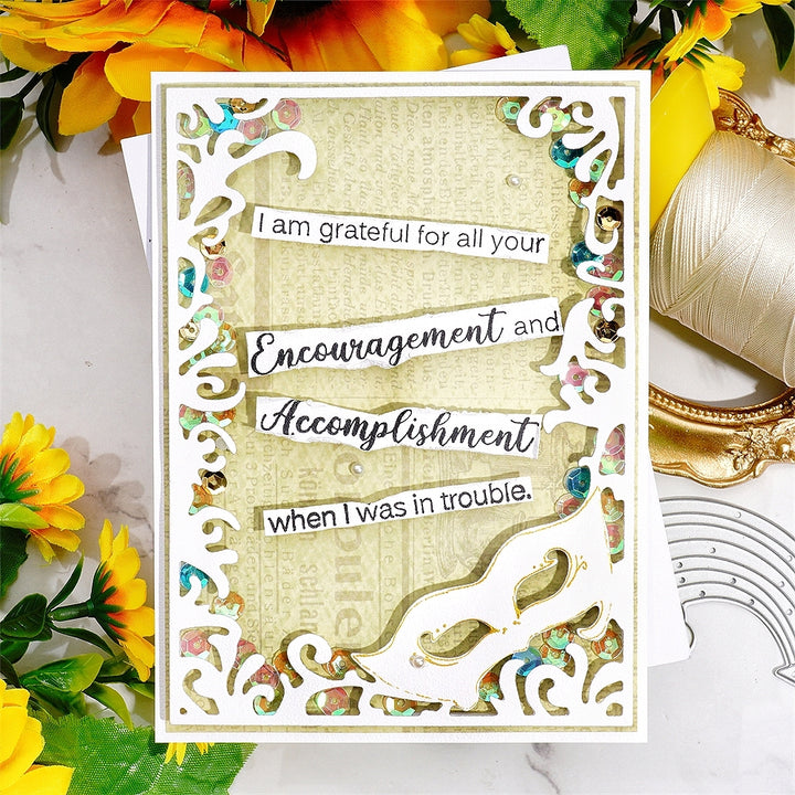 Kokorosa Metal Cutting Dies with Masquerade Background Board