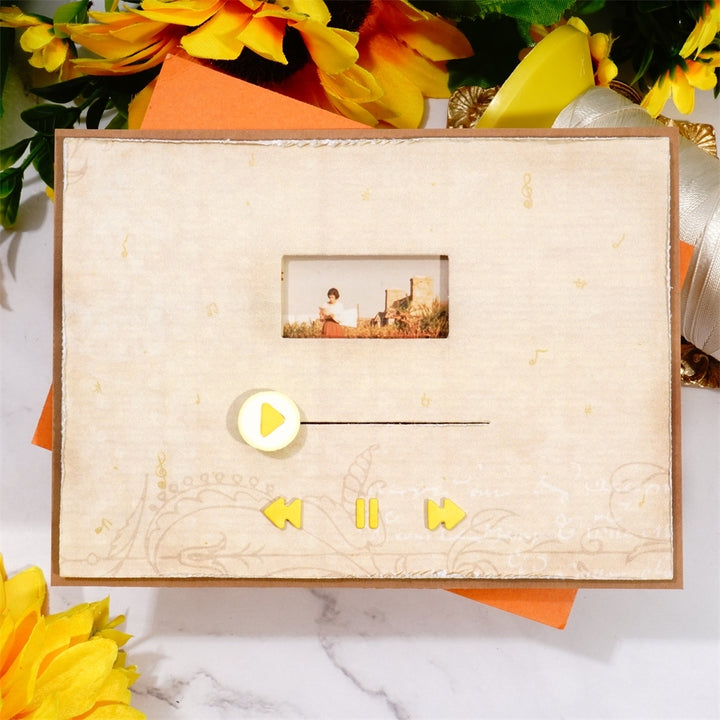 Kokorosa Metal Cutting Dies with Play Music Background Board