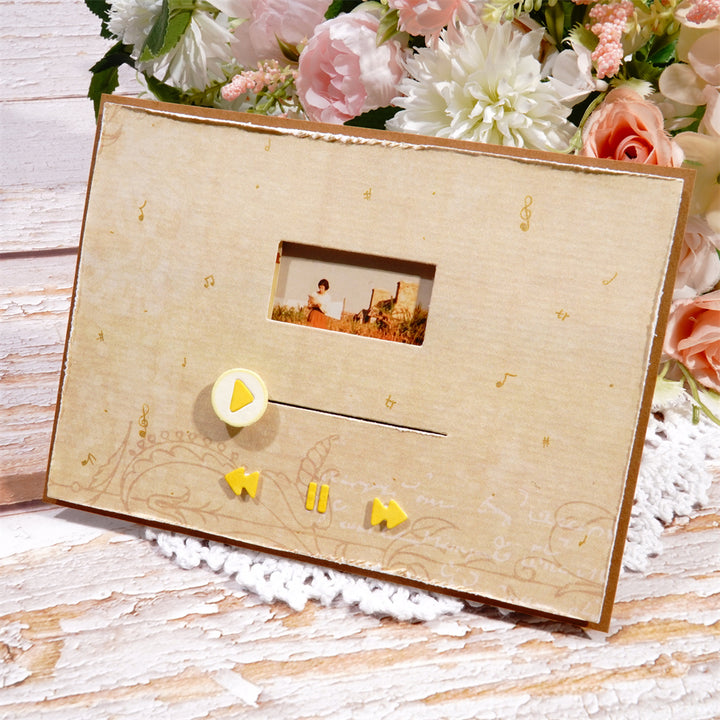 Kokorosa Metal Cutting Dies with Play Music Background Board