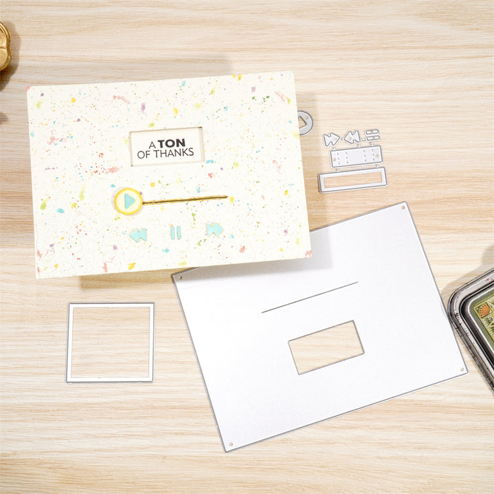 Kokorosa Metal Cutting Dies with Play Music Background Board