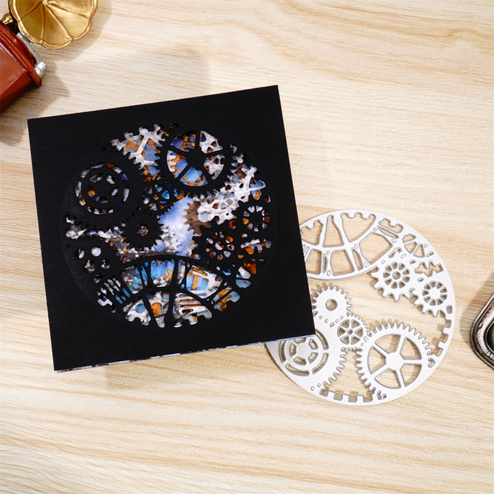 Kokorosa Metal Cutting Dies with Round Gears Border