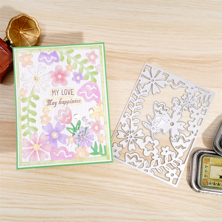 Kokorosa Metal Cutting Dies with Spring Theme Background Board