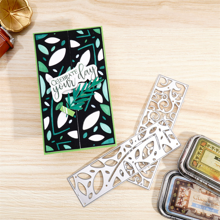 Kokorosa Metal Cutting Dies with Various Leaves Border Board