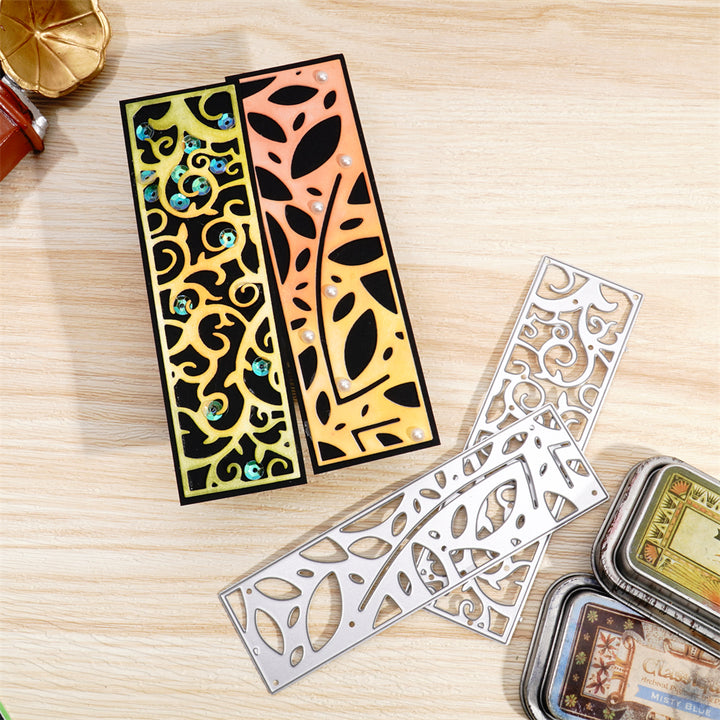 Kokorosa Metal Cutting Dies with Various Leaves Border Board