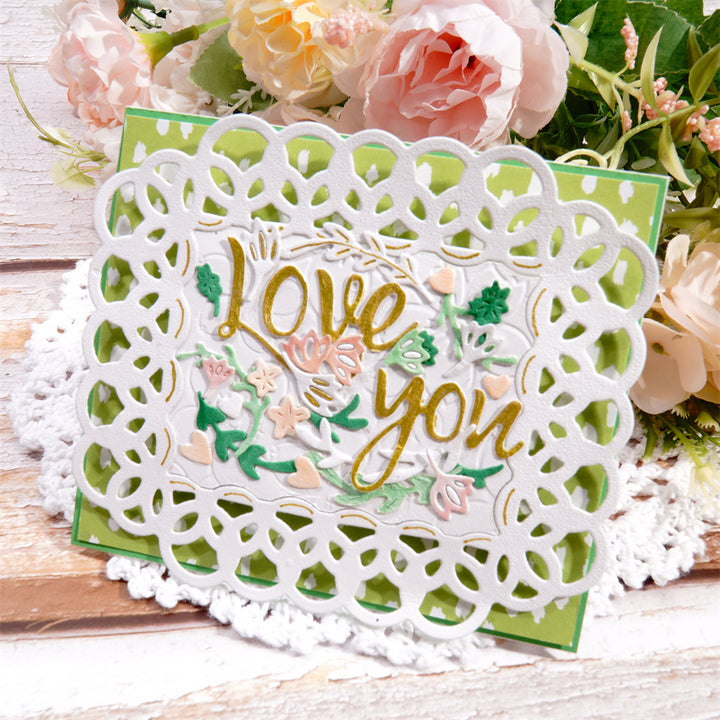 Kokorosa Metal Cutting Dies with “Love You” Heart