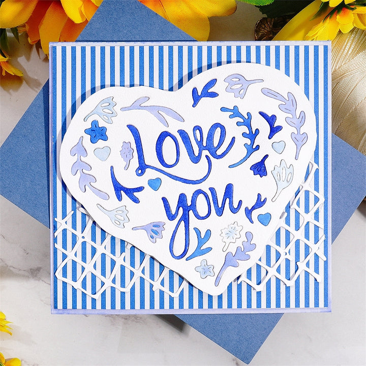 Kokorosa Metal Cutting Dies with “Love You” Heart