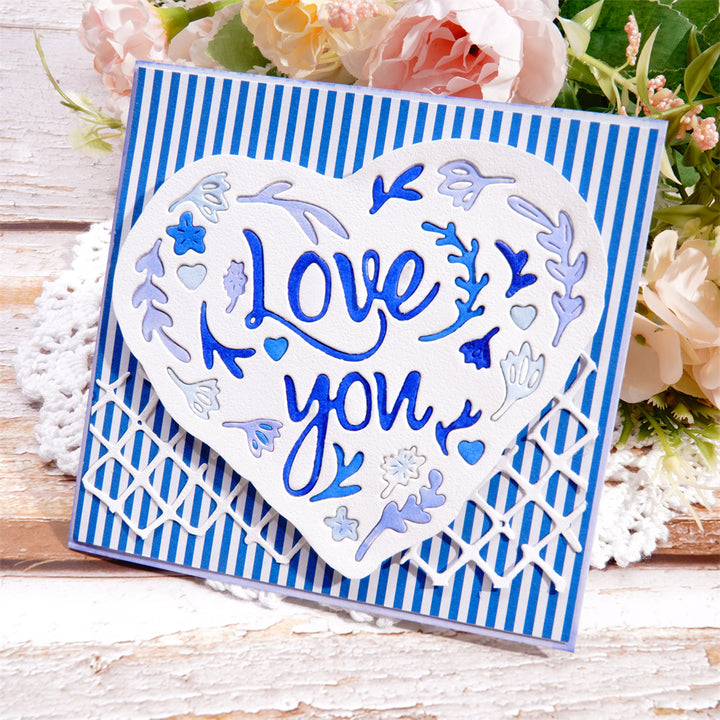 Kokorosa Metal Cutting Dies with “Love You” Heart