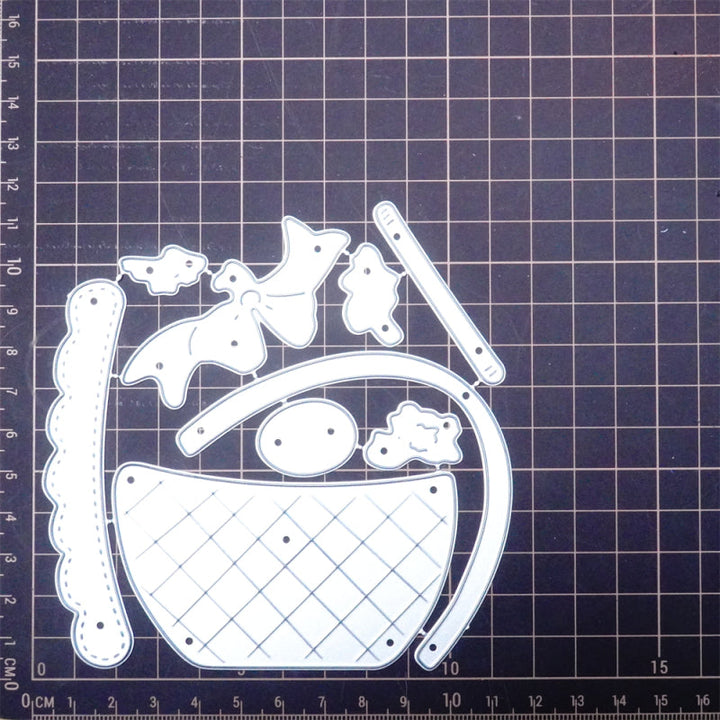 Kokorosa Metal Cutting Dies with Basket with Eggs Tied with a Bow