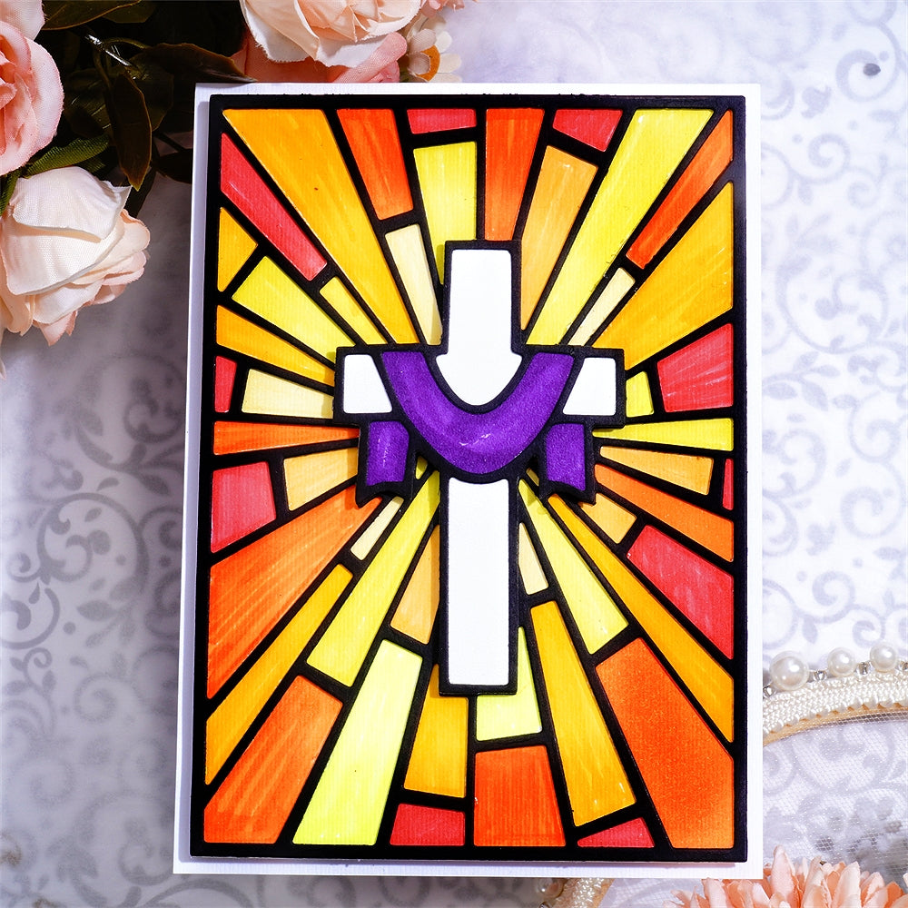 Kokorosa Metal Cutting Dies with Cross Background Board