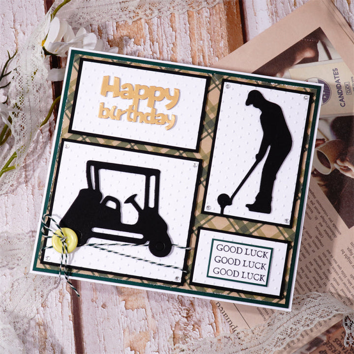 Kokorosa Metal Cutting Dies with Golf Theme Scene