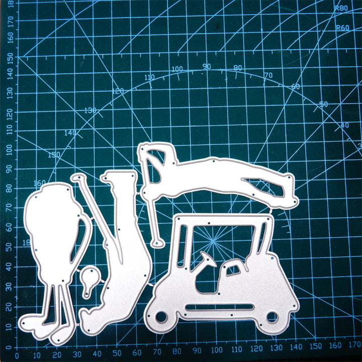Kokorosa Metal Cutting Dies with Golf Theme Scene