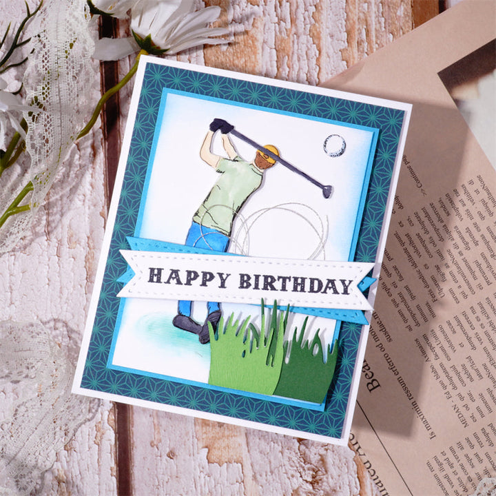 Kokorosa Metal Cutting Dies with Golf Theme Scene