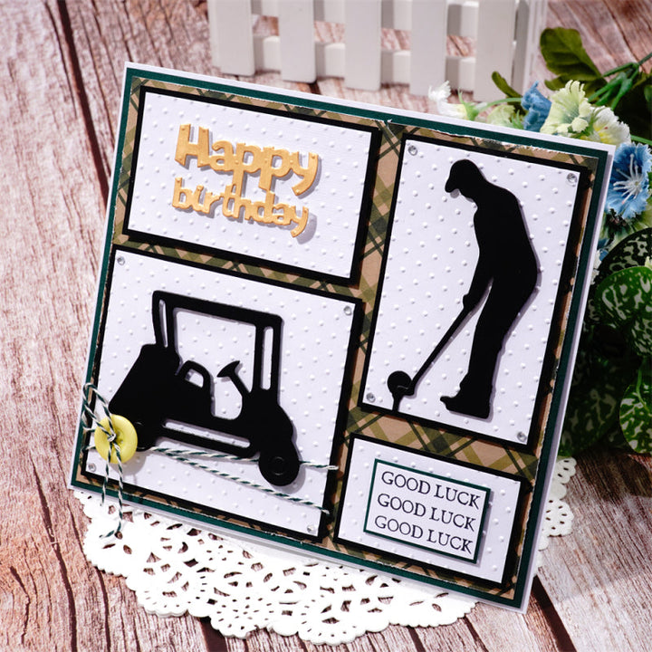 Kokorosa Metal Cutting Dies with Golf Theme Scene