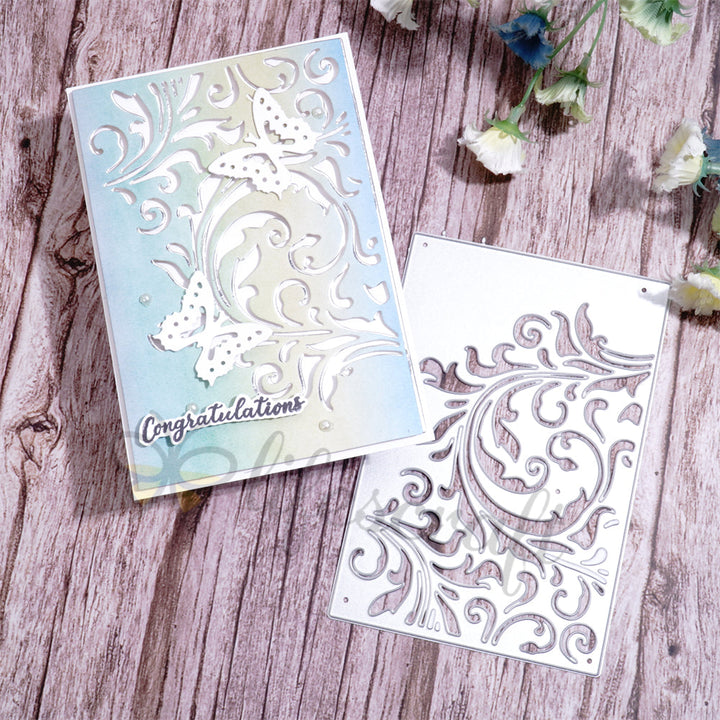 Kokorosa Metal Cutting Dies with Vine & Butterfly Background Board