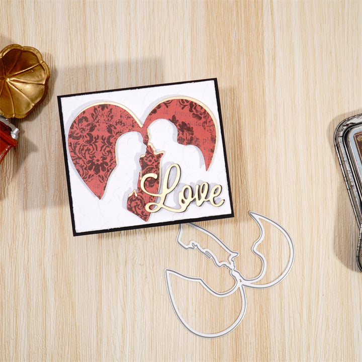 Kokorosa Metal Cutting Dies with Love Silhouette Border