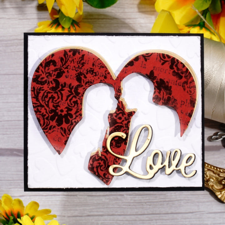 Kokorosa Metal Cutting Dies with Love Silhouette Border