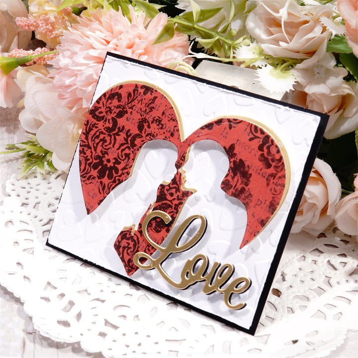 Kokorosa Metal Cutting Dies with Love Silhouette Border