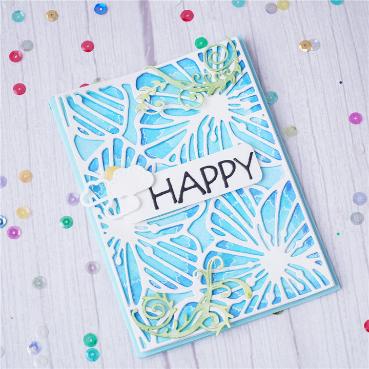 Kokorosa Metal Cutting Dies with Floral Frame Background