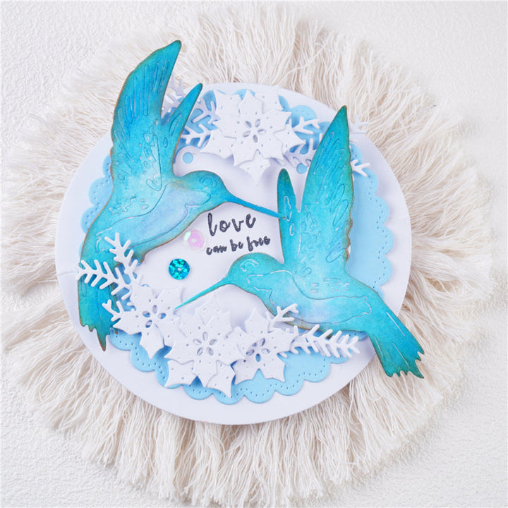 Kokorosa Metal Cutting Dies with Flying Hummingbirds