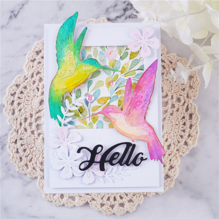 Kokorosa Metal Cutting Dies with Flying Hummingbirds