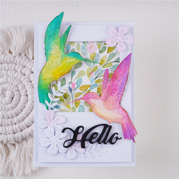 Kokorosa Metal Cutting Dies with Flying Hummingbirds