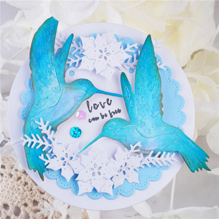 Kokorosa Metal Cutting Dies with Flying Hummingbirds