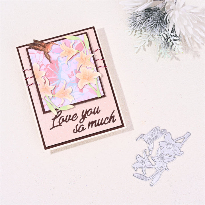 Kokorosa Metal Cutting Dies With Bird And Lily