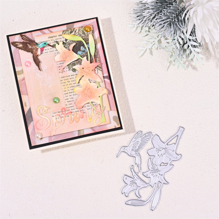 Kokorosa Metal Cutting Dies With Bird And Lily