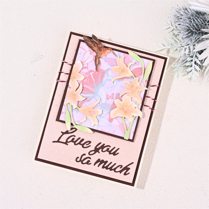 Kokorosa Metal Cutting Dies With Bird And Lily