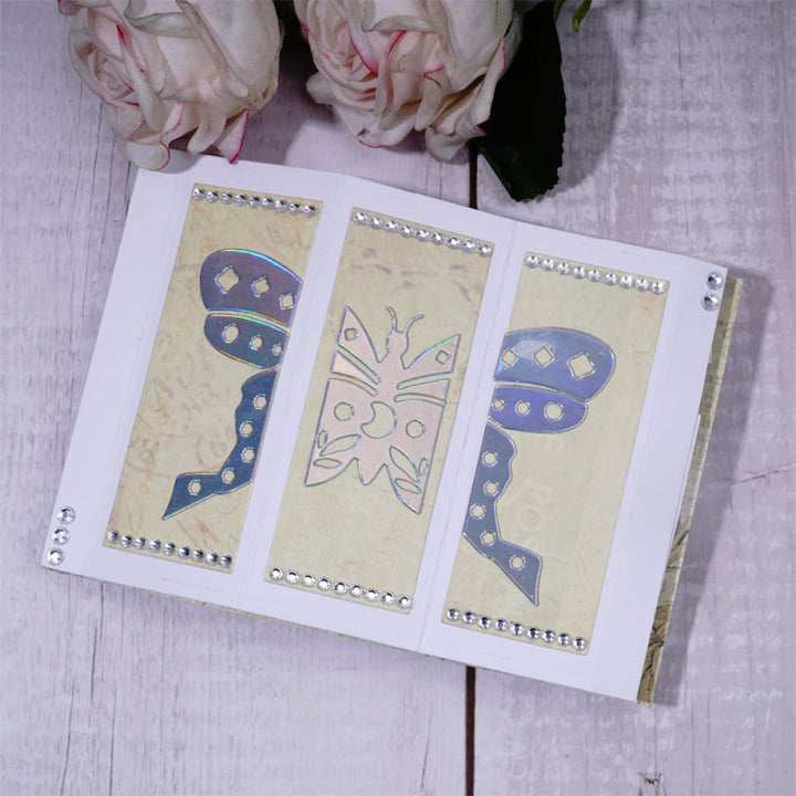 Kokorosa Metal Cutting Dies With Foldabe Butterfly Background Board